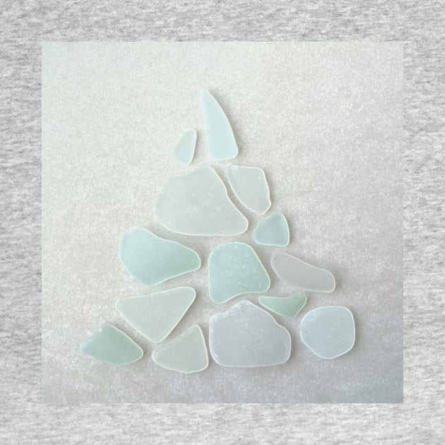 Sea Glass Sea Foam Christmas Tree by aldersmith